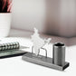 SS Pen Holder With Map of India Table Top For Corporate Gifting