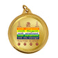 Diviniti 24K Double sided Gold Plated Pendant  Mahavir & Namokar Mantra|18 MM Flip Coin (1 PCS)