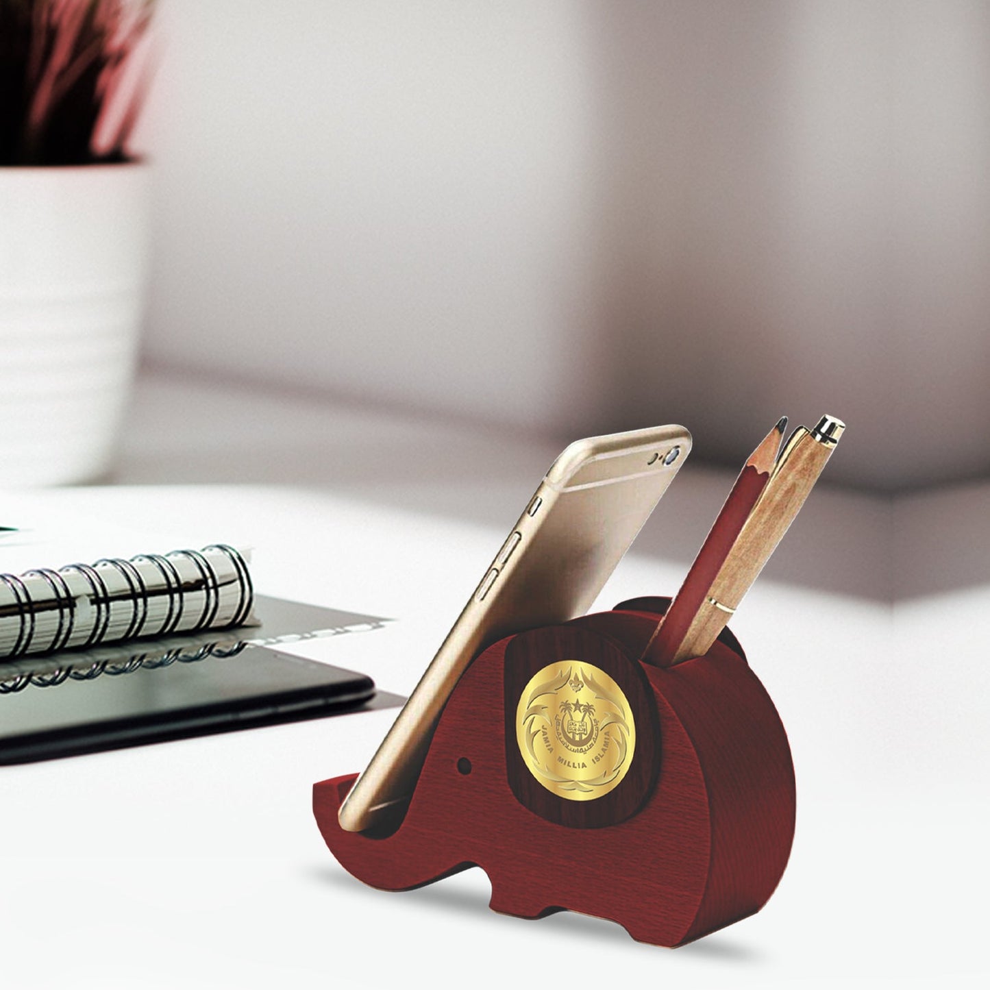 Diviniti Customized MDF Pen Holder With Colored Logo For University