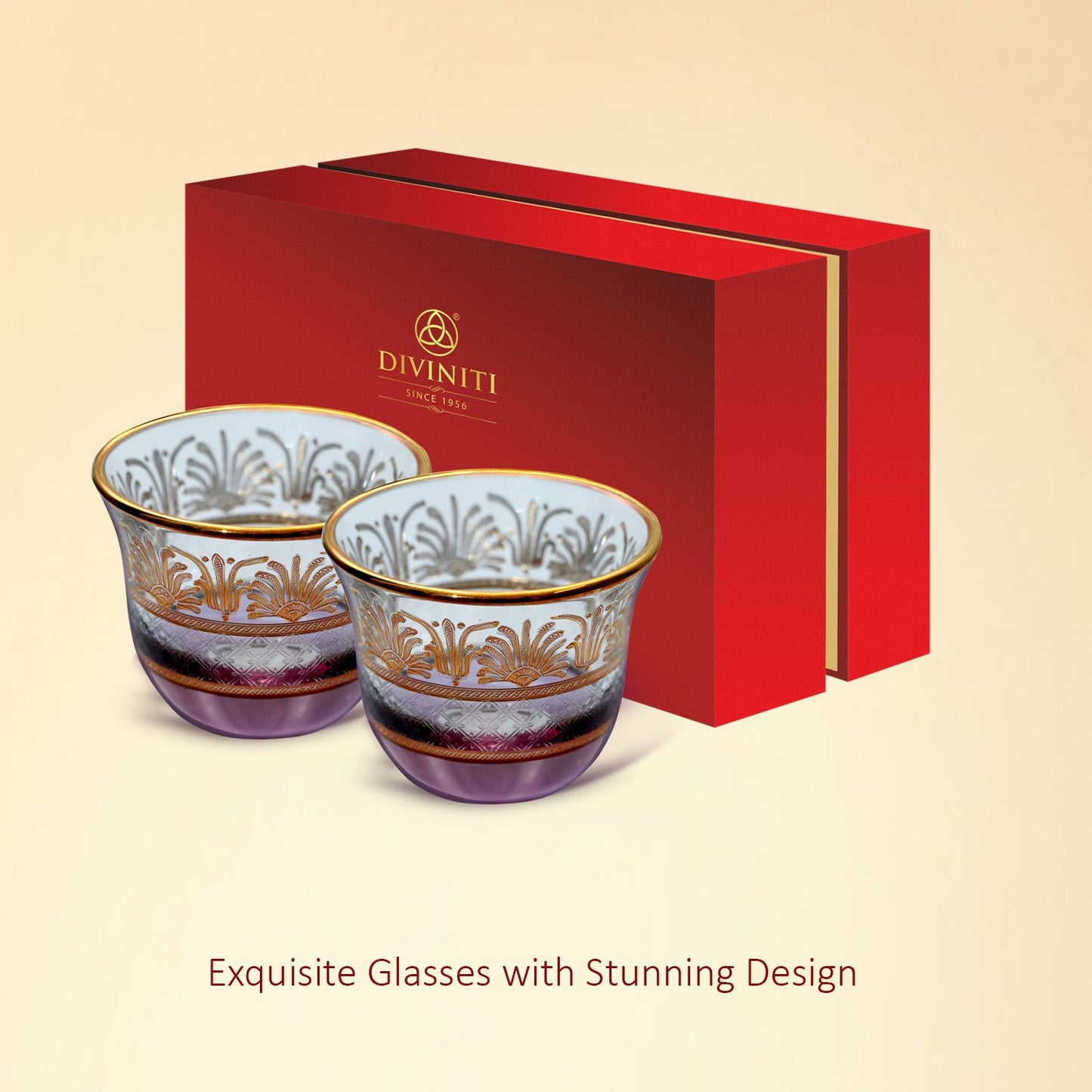 Diviniti Designer Crystal Glasses For Wedding Anniversary Gift