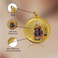 Diviniti 24K Gold Plated Ram Ji & Jai Shri Ram 22MM Double Sided Pendant For Men, Women & Kids