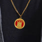 Diviniti 24K Gold Plated Padmavathi & Tirupati Balaji 22MM Double Sided Pendant For Men, Women & Kids