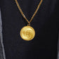 Diviniti 24K Gold Plated Guru Nanak & Ek Onkar 22MM Double Sided Pendant For Men, Women & Kids