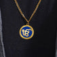 Diviniti 24K Gold Plated Khanda Sahib & Ek Onkar 22MM Double Sided Pendant For Men, Women & Kids