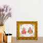 Diviniti 24K Gold Plated Laxmi Ganesha Photo Frame for Home Decor, Table (15 CM x 13 CM)