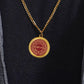 Diviniti 24K Gold Plated Hanuman Ji & Yantra 22MM Double Sided Pendant For Men, Women & Kids