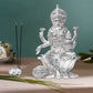 Diviniti 999 Silver Plated Lakshmi Mata Idol for Home Decor Showpiece (8X5.5CM)