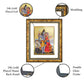 DIVINITI Shiva with Parvati Gold Plated Wall Photo Frame, Table Decor| DG Frame 113 Size 3 and 24K Gold Plated Foil (33.3 CM X 26 CM)