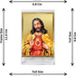 Diviniti 24K Gold Plated Jesus Christ Frame For Car Dashboard, Home Decor, Table Top, Festival Gift (11 x 6.8 CM)