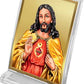 Diviniti 24K Gold Plated Jesus Christ Frame For Car Dashboard, Home Decor, Table Top, Festival Gift (11 x 6.8 CM)