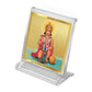 Diviniti 24K Gold Plated Lord Hanuman Frame For Car Dashboard, Home Decor, Puja Room, Gift (5.8 x 4.8 CM)