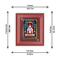 DIVINITI Adinath Gold Plated Wall Photo Frame, Table Decor | MDF 2 Wooden Wall Photo Frame and 24K Gold Plated Foil| Religious Photo Frame Idol For Pooja, Gifts Items (20.0CMX16.0CM)