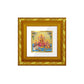 DIVINITI 24K Gold Plated Lakshmi Ganesha Saraswati Photo Frame For Home Decor, Puja (10.8 X 10.8 CM)