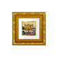 DIVINITI 24K Gold Plated Golden Temple Photo Frame For Home Decor Showpiece, Festive Gift (10.8 X 10.8 CM)