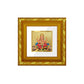 DIVINITI 24K Gold Plated Ganesha Religious Photo Frame For Home Decor, Puja, Gift (10.8 X 10.8 CM)