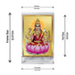 Diviniti 24K Gold Plated Veer Lakshmi Frame For Car Dashboard, Home Decor, Puja Room (11 x 6.8 CM)