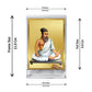 Diviniti 24K Gold Plated Thiruvalluvar Frame For Car Dashboard, Home Decor, Table Top, Prayer (11 x 6.8 CM)