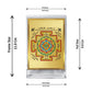 Diviniti 24K Gold Plated Shree Yantra Frame For Car Dashboard, Home Decor, Prayer (11 x 6.8 CM)