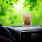 Diviniti 24K Gold Plated Sai Baba Frame For Car Dashboard, Home Decor, Table, Prayer (11 x 6.8 CM)