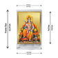 Diviniti 24K Gold Plated God Ram Frame For Car Dashboard, Home Decor, Table, Puja (11 x 6.8 CM)