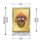 Diviniti 24K Gold Plated Jagannath Ji Frame For Car Dashboard, Home Decor, Puja, Gift (11 x 6.8 CM)