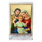 Diviniti 24K Gold Plated Holy Family Frame For Car Dashboard, Home Decor Showpiece, Gift (11 x 6.8 CM)