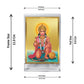 Diviniti 24K Gold Plated Hanuman Ji Frame For Car Dashboard, Home Decor, Table Top, Worship (11 x 6.8 CM)