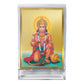 Diviniti 24K Gold Plated Hanuman Ji Frame For Car Dashboard, Home Decor, Table Top, Worship (11 x 6.8 CM)