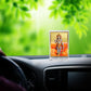 Diviniti 24K Gold Plated God Hanuman Frame For Car Dashboard, Home Decor, Festival Gift (11 x 6.8 CM)