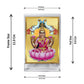 Diviniti 24K Gold Plated Gaja Lakshmi Frame For Car Dashboard, Home Decor, Table Top, Puja, Gift (11 x 6.8 CM)