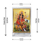 Diviniti 24K Gold Plated Durga Ji Frame For Car Dashboard, Home Decor, Puja, Festival Gift (11 x 6.8 CM)