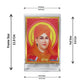 Diviniti 24K Gold Plated Dayanand Saraswati Frame For Car Dashboard, Home Decor, Table Top, Gift (11 x 6.8 CM)