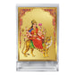 Diviniti 24K Gold Plated Chandraghanta Mata Frame For Car Dashboard, Home Decor, Table Top, Gift, Puja (11 x 6.8 CM)