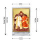 Diviniti 24K Gold Plated Amma Bhagavan Frame For Car Dashboard, Home Decor, Gift (11 x 6.8 CM)