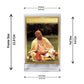 Diviniti 24K Gold Plated A. C. Bhaktivedanta Swami Frame For Car Dashboard, Home Decor, Gift (11 x 6.8 CM)