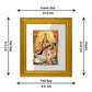 DIVINITI Saraswati Gold Plated Wall Photo Frame| DG Frame 101 Size 1 Wall Photo Frame and 24K Gold Plated Foil| Religious Photo Frame Idol For Prayer, Gifts Items (15CMX13CM)