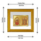 DIVINITI Padmavati & Balaji Gold Plated Wall Photo Frame| DG Frame 101 Size 1 Wall Photo Frame and 24K Gold Plated Foil| Religious Photo Frame Idol For Prayer, Gifts Items (15CMX13CM)