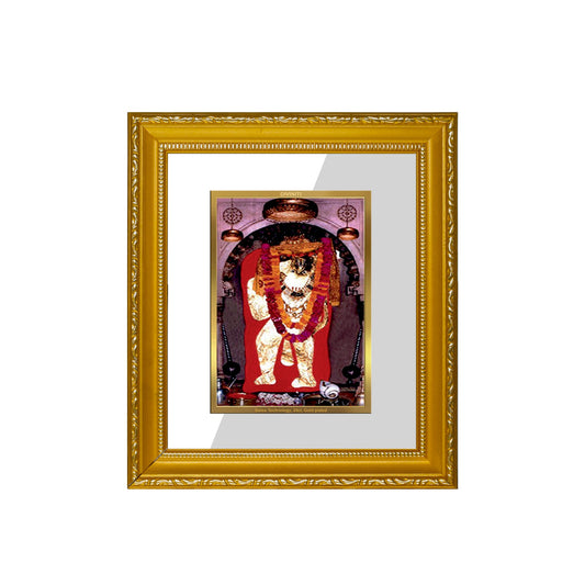 DIVINITI Mehandipur Balaji Gold Plated Wall Photo Frame| DG Frame 101 Wall Photo Frame and 24K Gold Plated Foil| Religious Photo Frame Idol For Prayer, Gifts Items (15.5CMX13.5CM)