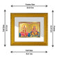 DIVINITI Lakshmi Ganesha Gold Plated Wall Photo Frame| DG Frame 101 Wall Photo Frame and 24K Gold Plated Foil| Religious Photo Frame Idol For Prayer, Gifts Items (15.5CMX13.5CM)