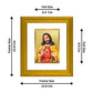 DIVINITI Jesus Gold Plated Wall Photo Frame| DG Frame 101 Wall Photo Frame and 24K Gold Plated Foil| Religious Photo Frame Idol For Prayer, Gifts Items (15.5CMX13.5CM)