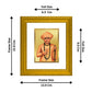 DIVINITI Jalaram Bappa Gold Plated Wall Photo Frame| DG Frame 101 Wall Photo Frame and 24K Gold Plated Foil| Religious Photo Frame Idol For Prayer, Gifts Items (15.5CMX13.5CM)