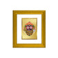 DIVINITI Jagannath Gold Plated Wall Photo Frame| DG Frame 101 Wall Photo Frame and 24K Gold Plated Foil| Religious Photo Frame For Prayer (15.5CMX13.5CM)