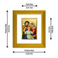 DIVINITI Holy Family Gold Plated Wall Photo Frame| DG Frame 101 Wall Photo Frame and 24K Gold Plated Foil| Religious Photo Frame Idol For Prayer, Gifts Items (15.5CMX13.5CM)