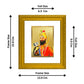 DIVINITI Guru Gobind Singh Gold Plated Wall Photo Frame| DG Frame 101 Wall Photo Frame and 24K Gold Plated Foil| Religious Photo Frame Idol For Prayer, Gifts Items (15.5CMX13.5CM)