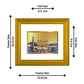 DIVINITI Golden Temple Gold Plated Wall Photo Frame| DG Frame 101 Wall Photo Frame and 24K Gold Plated Foil| Religious Photo Frame Idol For Prayer(15.5CMX13.5CM)