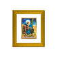 DIVINITI Ganesh Narayan Gold Plated Wall Photo Frame| DG Frame 101 Wall Photo Frame and 24K Gold Plated Foil| Religious Photo Frame Idol For Prayer, Gifts Items (15.5CMX13.5CM)