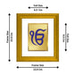 DIVINITI Ik Onkar Gold Plated Wall Photo Frame| DG Frame 101 Wall Photo Frame and 24K Gold Plated Foil| Religious Photo Frame Idol For Prayer, Gifts Items (15.5CMX13.5CM)