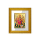 DIVINITI Durga Gold Plated Wall Photo Frame| DG Frame 101 Wall Photo Frame and 24K Gold Plated Foil| Religious Photo Frame Idol For Prayer (15.5CMX13.5CM)