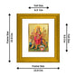 DIVINITI Durga Gold Plated Wall Photo Frame| DG Frame 101 Wall Photo Frame and 24K Gold Plated Foil| Religious Photo Frame Idol For Prayer (15.5CMX13.5CM)