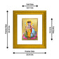 DIVINITI Dattatreya-2 Gold Plated Wall Photo Frame| DG Frame 101 Wall Photo Frame and 24K Gold Plated Foil| Religious Photo Frame Idol For Prayer, Gifts Items (15.5CMX13.5CM)